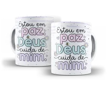 Caneca Salmo do Dia com QR Code interativo