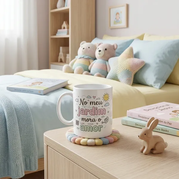 Caneca Devocional Kids com QR Code